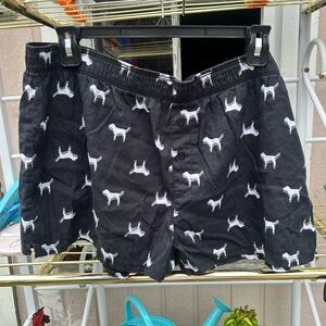 Victoria Secret PINK- Dog logo boxer shorts